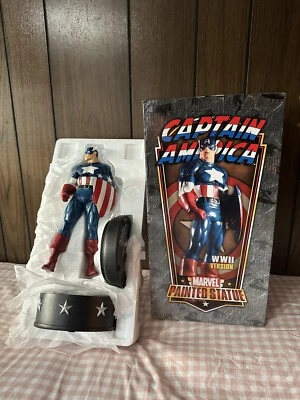 Bowen Designs CAPTAIN AMERICA WWII Version Painted Statue  Marvel # 759/800 - Image 1 of 4