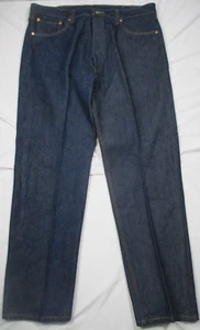 Jeans Levi's 501 para hombre 40x34 azul lavado oscuro denim botón mosca - Imagen 1 de 5