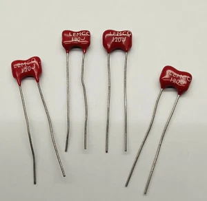 4 piezas. Condensador de mica Lemco Silver 120pF / 5% / 500V Lemco - Imagen 1 de 1
