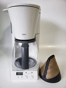Vintage Braun Type 3115/KF180 Geschmacksauswahl Tropf Kaffeemaschine 12 Tassen Weiß - Bild 1 von 9