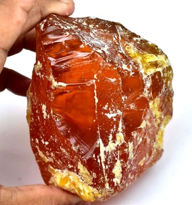 1470.05 Ct Natural Baltic Butterscotch Egg Yolk Amber Faceted Rough Certified - Picture 1 of 8