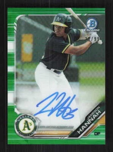 Jameson Hannah 2019 Bowman Chrome Prospects Autographs Green #/99 Auto #CPA-JHA - Bild 1 von 2