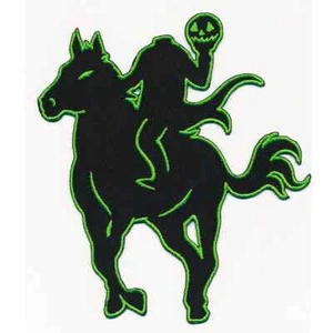 Patch cavaliere senza testa ferro su Halloween horror gotico sonnolento mostro vuoto - Foto 1 di 1