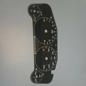 GM Chevy Truck SUV Cluster Black 4 Gauge Face Overlay 2007-2013 OEM 28057072 - Picture 1 of 4