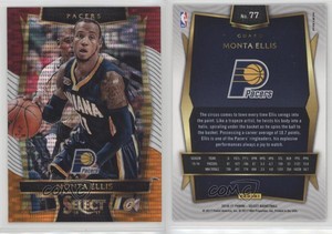2016-17 Panini Select Concourse Tri-Color Prizm Monta Ellis #77