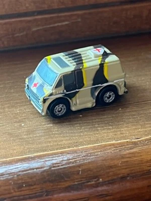 Micro Machines Military Tan Desert Medical Chevrolet 70's Ambulance Van Galoob - Image 1 of 4