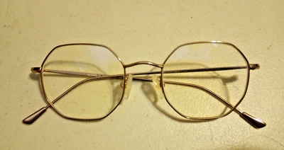 BLUblox 21 Octagonal BLUE LIGHT EYEGLASSES Rose Gold Size 48[]20 140 - Image 1 of 4