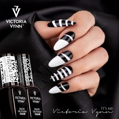 Victoria Vynn GEL POLISH BLACK WHITE Colours Art Hybrid UV/LED Soak Off