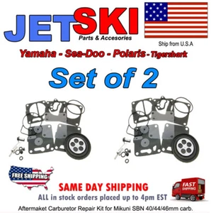 Kit de reconstrucción de doble carbohidrato SeaDoo Mikuni 580 650 717 720 787 800 GTI GTS GTX SPX - Imagen 1 de 12