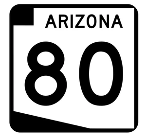 Arizona State Route 80 Sticker R2718 Highway Sign Road Sign - Bild 1 von 1
