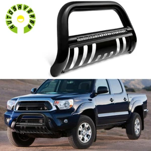 Bull Bar Push Grille Bumper Guard for 2005-2015 Toyota Tacoma w/ Led Light Bar - Picture 1 of 7