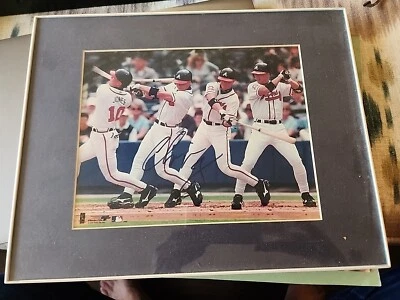 Chipper Jones Autographed 8x10 Photo Framed Atlanta Braves  - Image 1 of 2