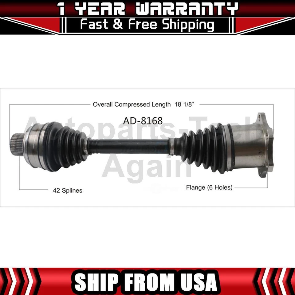 Шарнирный вал передней оси драйвера подходит для Audi A5 quattro 2013 2014 2015 2016 2017 годов выпуска - Изображение 1 из 1