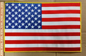 Grande toppa bandiera americana 7 1/2 x 11 1/2 pollici per giacca - Foto 1 di 2