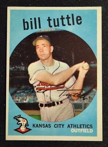 1959 Topps Baseball #459 BILL TUTTLE, Kansas City Athletics, NM - Picture 1 of 2