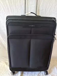 $699 Samsonite Silhouette 17 29" Expandable Soft Spinner Luggage Black Check In - Picture 1 of 11