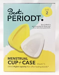 Best Periodt. Menstrual Cup Size 2 + Case for Mothers & Women over 30 NEW - Picture 1 of 3