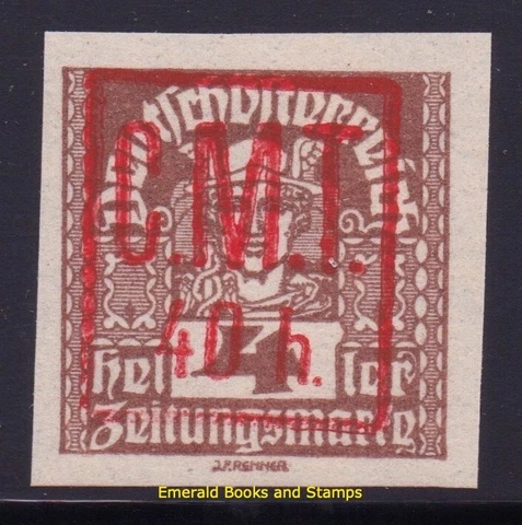 EBS Cinderellas - WW1 - Romanian occupation Western Ukraine - CMT - MNH** (a92 Cover