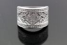 Estate Sale 14k White Gold Diamond Gemstone Ring Size 7 Female Vintage Jewelry