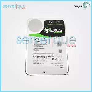 Seagate Exos X16 16TB 7.2K SAS 12Gbps 3.5" 4KN Internal Hard Drive ST16000NM002G - Picture 1 of 3