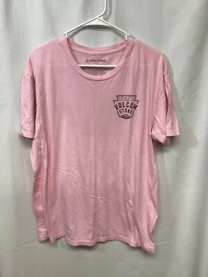 Volcom Pink Large Cotton T Shirt T13 - Image 1 of 4