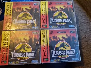 Sega mega cd Parque Jurásico Completo jap ntsc estuche agrietado sello dividido nuevo - Imagen 1 de 12