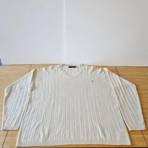 Yves Saint Laurant Strick Pullover Beige Creme XXL Herren YSL Wolle Kaschmir Designer - Bild 1 von 22