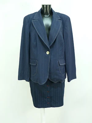 BIBA KOSTÜM Gr 40-46 / BLAU GESTREIFT & ELEGANT - CHIC   ( N 3912 ) - Изображение 1 из 4