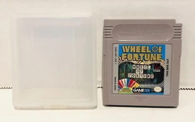 Nintendo Gameboy Wheel of Fortune Cartridge w/ Clear Case Tested 1990 Gametek - Image 1 of 4