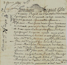 1693 Acte notarié vente par MALHAIRE- CARDINET à MARIETTE veuve RENARD d'Orléans