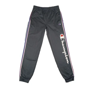 Champion Track Pants Boys Size Large Gray 26x27" Striped Heritage Iconic Logo - Picture 1 of 12