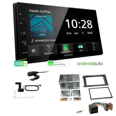 Kenwood Autoradio Apple CarPlay DAB+ für Porsche Cayenne 2002-2010 schwarz - Bild 1 von 4