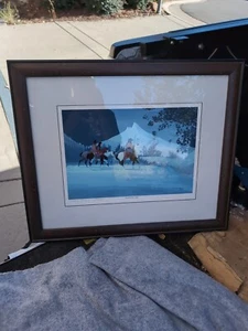 Gale Running Wolf Sr. Fine Artwork Print 100 Of 500 Blackfeet War Leader 16x12 - Picture 1 of 24