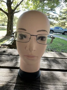 Harley Davidson HD423 Gunmetal Grey Eyeglass Frames Stainless Steel 53-18-140mm - Picture 1 of 3