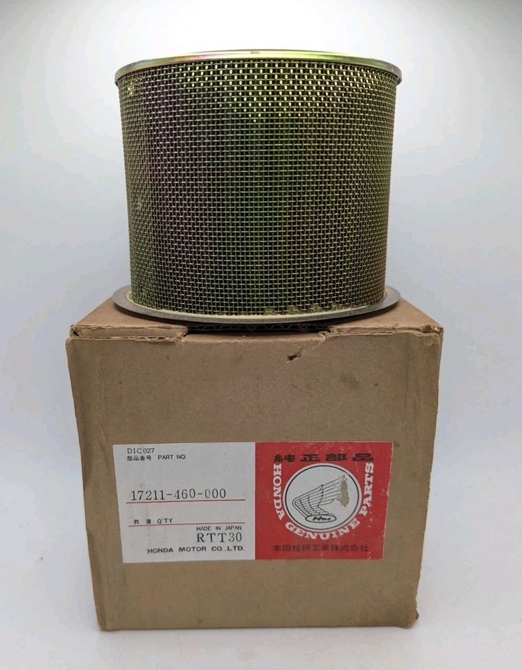 HONDA CB650 80-82 CB650C 83-85 GENUINO NUEVO FILTRO DE AIRE JAULA 17211-460-000 NOS Foto 1 de 4