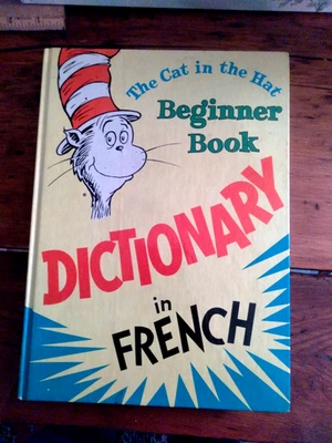 THE CAT IN THE HAT BEGINNER BOOK DICTIONARY in FRENCH 1965 First Edition - Image 1 of 4
