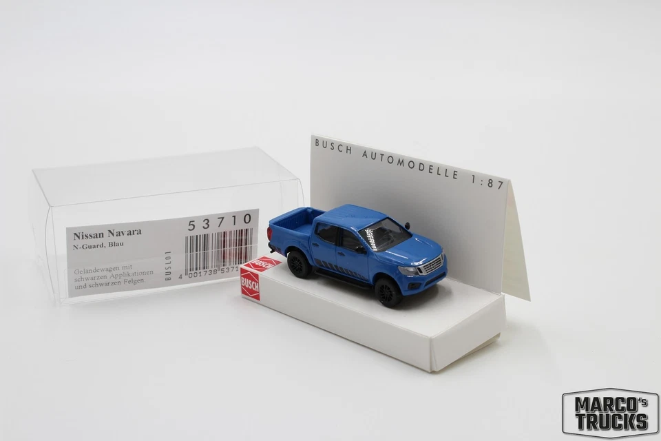 Busch Nissan Navara, N-Guard blue No. 53710 1:87 /BUN68  - Image 1 of 1