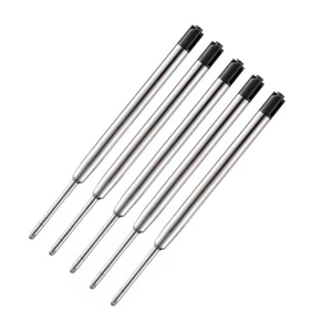 5x For Parker Ballpoint Pen Compatible Ink Refills Medium Black 0.7mm - Picture 1 of 2
