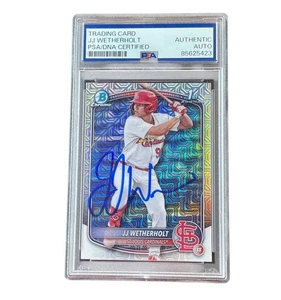 JJ Wetherholt Signed Mega Box Card Auto Autographed St. Louis Cardinals PSA - Picture 1 of 2