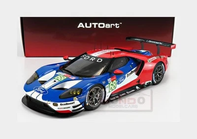 1:18 AUTOART Ford Gt Ecoboost 3.5L Turbo V6 #68 Le Mans 2019 S.Bourdais AA81912 - Immagine 1 di 2