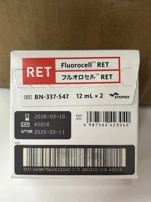 Reticulocito hematológico Sysmex Fluorocell RET para serie XN BN-337-547 CADUCIDAD 3/26 Foto 1 de 2