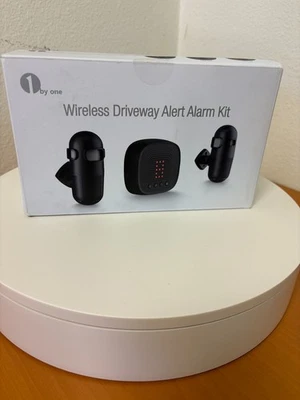 1BYONE NEW Wireless Driveway Alert Alarm Kit Motion Sensor with 2 Sensors
