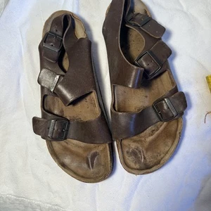 Vintage Mens Size 44 US 11 Birkenstock With Blackstrap Made In Germany - Picture 1 of 7