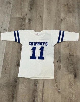 De colección Años 80 Rawlings Roger Staubach Dallas Cowboys #12 NFL Equipo Juvenil 10-12 Foto 1 de 4