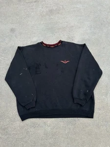 Vintage 1980's Rare Stussy Black Crewneck Sweatshirt - Picture 1 of 6