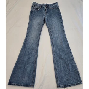 Pantalones de mezclilla J Galt Brandy Melville tiro bajo acampanados campana S W27 años 90 Y2K 2 27x31,5 - Imagen 1 de 10