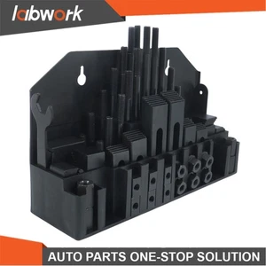 Labwork Heavy Duty 60 Pc 1/2" T-Slot Clamping Set 3/8"-16 UNC - Picture 1 of 24