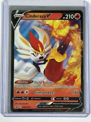 Cinderace V - SWSH015 SWSH: Sword & Shield Promo Cards NM Holo English - Image 1 of 2