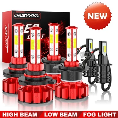 Combo de faros LED y faros antiniebla para Mazda Protege5 2002 2003 6x 9005 H7 H3 Foto 1 de 4