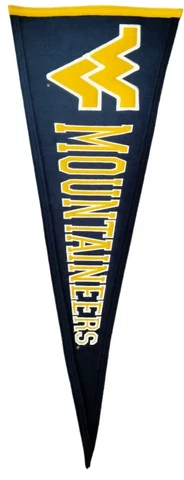 Pennant West Virginia Mountaineers University 12" x 32" Winning Streak Cover